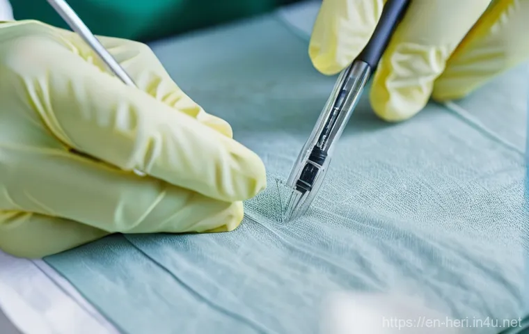 문화재수리기술자 실기시험 준비 필수 도구 - A dynamic, wide-angle shot of a male conservator in his late 20s, wearing practical work clothing, s...