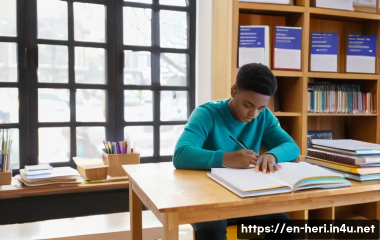 문화재수리기술자 학습 스케줄 관리 방법 - A bright and organized study room scene showing a young adult cultural heritage preservation student...